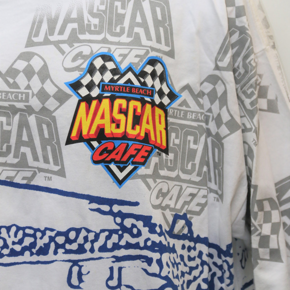 1999 Myrtle Beach Nascar Cafe All-Over-Print Tee - Picture 5 of 7